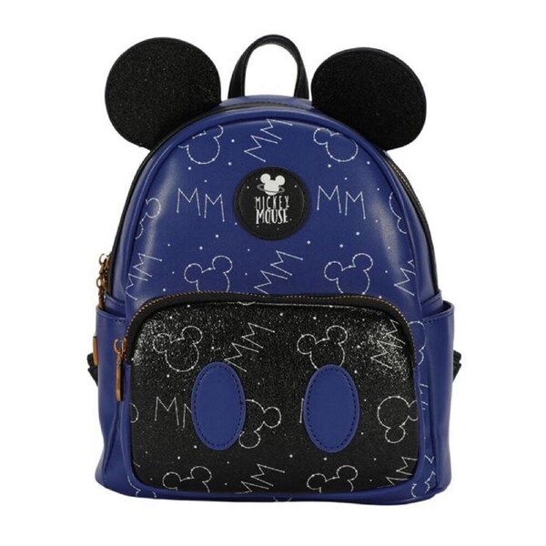 Disney Mickey PU Backpack Kids/Children School/Travel Rucksack Bag Blue/Black