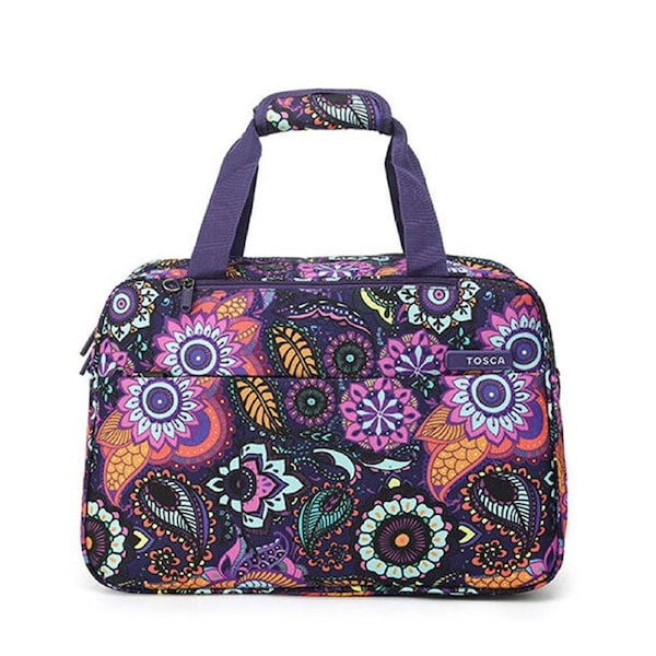 Tosca So-Lite Cabin Onboard Overnight Tote Bag Deluxe Jacquard Fabric Pai