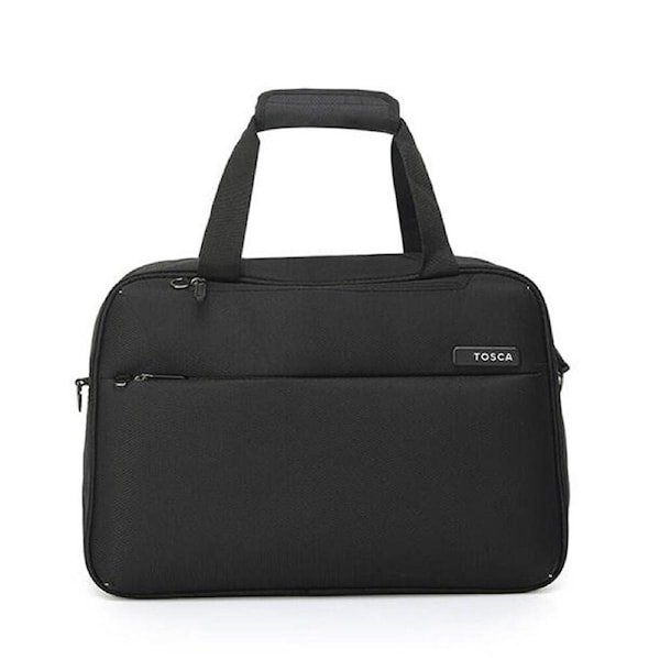 Tosca So-Lite Cabin Onboard Overnight Tote Bag Deluxe Jacquard Fabric Black