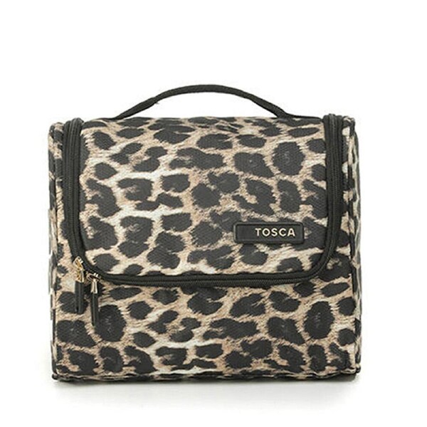 Tosca So-Lite 26cm/6L Hanging Travel Toiletry Bag Personal Organiser Leopard