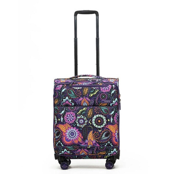 Tosca So-Lite 54cm/48L Suitcase Luggage Travel Carry On Trolley Bag Paisley
