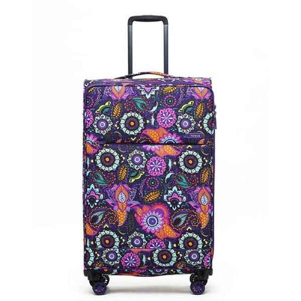 Tosca So-Lite 79cm/120L Suitcase Luggage Travel Checked Trolley Bag Paisley