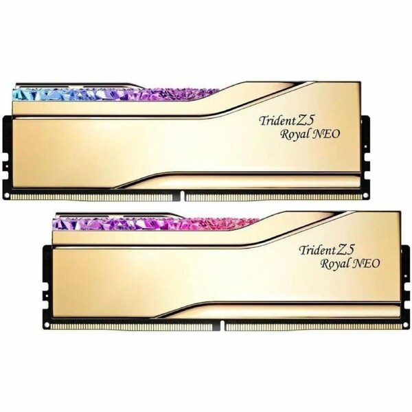 G.SKILL Trident Z5 Royal Neo F5-6400J3039G16GX2-TR5NG RAM Module for Motherboard, Desktop PC - 32 GB (2 x 16GB) - RGB - DDR5-640
