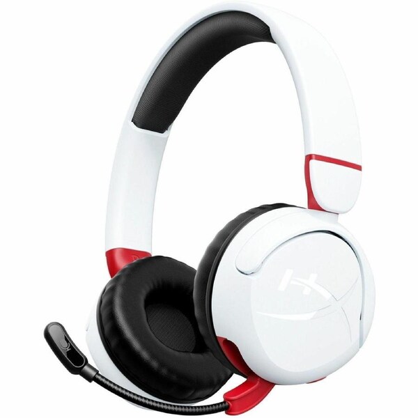 HyperX Cloud Mini Wired/Wireless Over-the-head, On-ear Stereo Gaming Headset - White - Binaural - Supra-aural - 2000 cm - Bluetooth - 94 Ohm - 20 Hz
