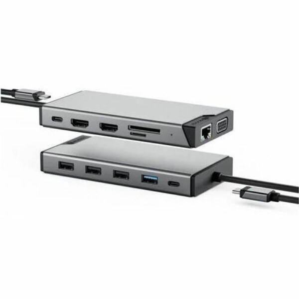 Alogic Mini Dock DV3 USB Type C Docking Station for Monitor/Notebook/Smartphone/Keyboard/Mouse/Memory Card Reader - Charging Capability - Memory Card