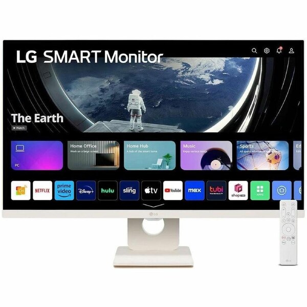 LG 27SR50F-W 27" Class Full HD Smart LCD Monitor - 16:9 - 27" Viewable - In-plane Switching (IPS) Technology - 1920 x 1080 - 16.