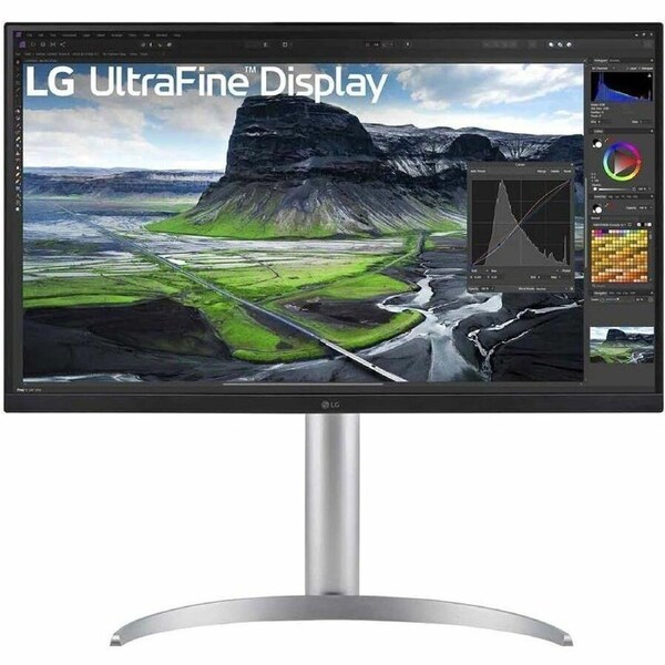 LG UltraFine 27UQ850V-W 27" Class 4K UHD LED Monitor - 16:9 - Textured Black - 27" Viewable - In-plane Switching (IPS) Black Technology - LED - 3840