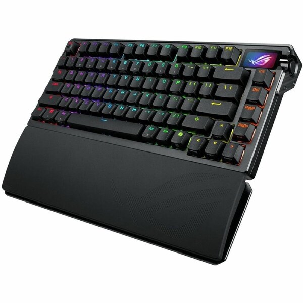 Asus ROG Azoth Extreme Gaming Keyboard - Wired/Wireless Connectivity - USB 2.0 Interface - RGB LED - Mechanical Keyswitch - Bluetooth/RF - 5.1 - 2.40