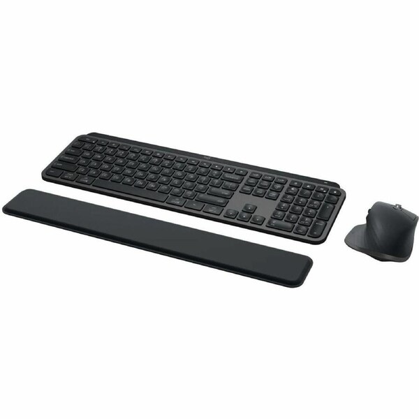 Logitech MX Keys S Combo Keyboard & Mouse - USB Membrane/Scissor Wireless Bluetooth Keyboard - Keyboard/Keypad Color: Graphite - USB Wireless Mouse -