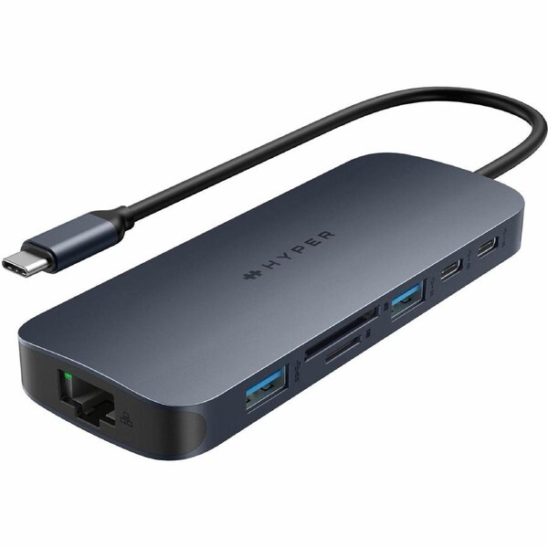 Targus HyperDrive HD4006GL USB Type C Docking Station - Memory Card Reader - SD - Midnight Blue - 2.0 Displays Supported - 4K - 3840 x 2160 - 2 x USB