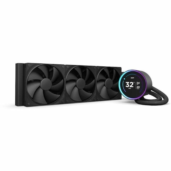 NZXT Kraken Elite 360 RL-KN36E-B2 1 Cooling Fan/Radiator/Pump - Processor - 120 mm Maximum Fan Diameter - 3 x Fan(s) - 2080.4 L/