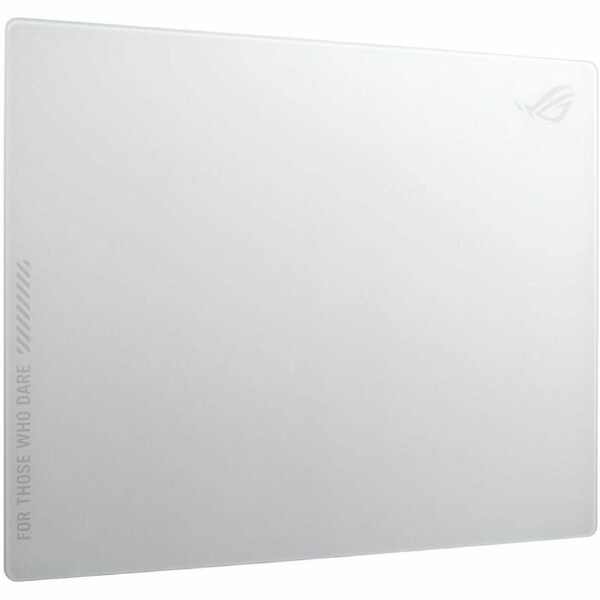ROG Moonstone Ace L is a large gaming mouse pad 500 x 400 mm made of durable tempered glass featuring an ultrasmooth surface optimized for fast mouse