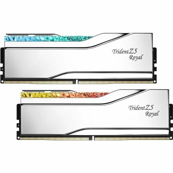 G.SKILL Trident Z5 Royal RAM Module for Motherboard, Desktop PC - 32 GB (2 x 16GB) - RGB - DDR5-7600/PC5-60800 DDR5 SDRAM - 7600
