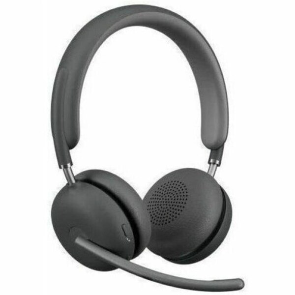 Logitech Zone Wireless 2 Wired/Wireless Over-the-head Stereo Headset - Graphite - Microsoft Teams Certification - Binaural - Ear