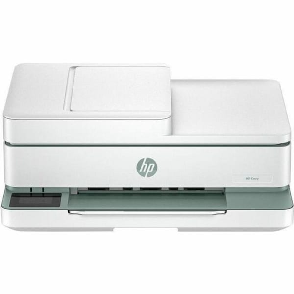 HP Envy 6531e Wired & Wireless Inkjet Multifunction Printer - Colour - White - Copier/Printer/Scanner - 10 ppm Mono Print - Auto