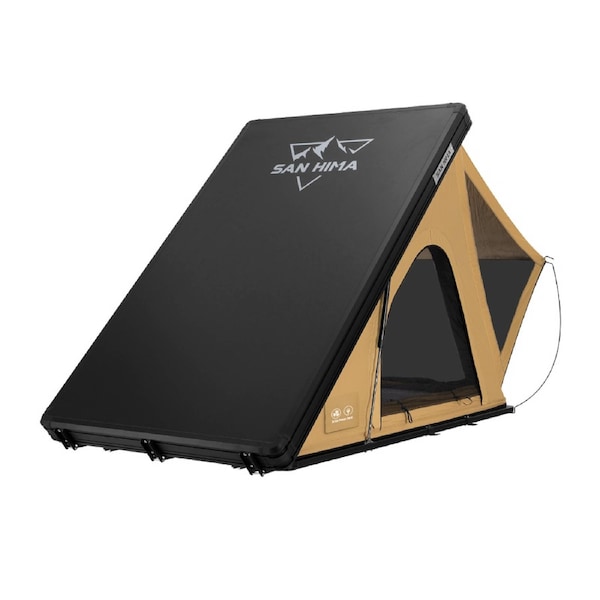 San Hima Kalbarri Lite Gen 2 Rooftop Tent Hardshell With Ladder Khaki 4x4 4WD