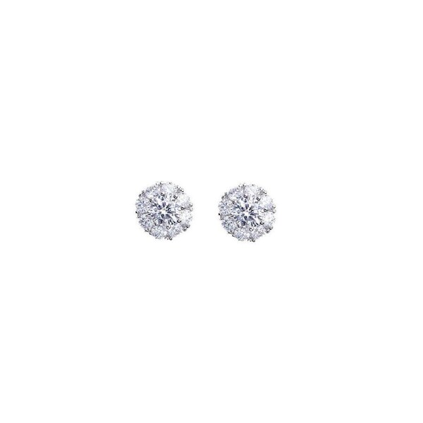 Spin Snowflake Stud Earrings for Women Winter Fashion Jewelry Festive Gift