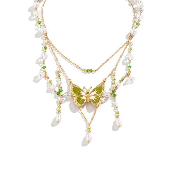 Butterfly Choker Necklace Women Summer Dopamine Fashion Jewelry Gift Set