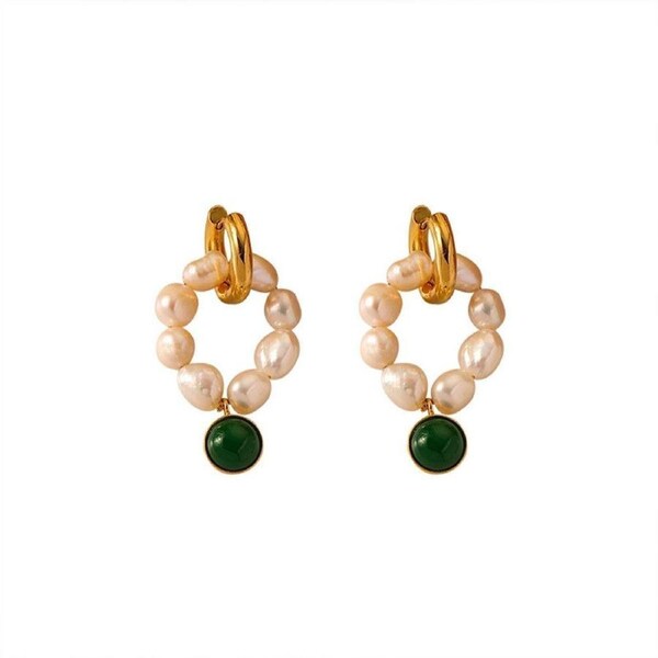 Elegant Vintage Pearl Earrings Women Classic Jewelry Fashion Accessories
