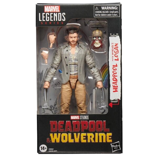 Marvel Legends Series: Deadpool and Wolverine Headpool with Marvel's Logan Figure