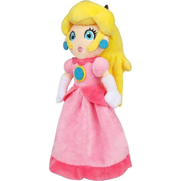 Princess Peach Plush Toy 11 Inch Princess Peach Doll Mario All Star Collection Sweet Gift for Mario Fans and Kids