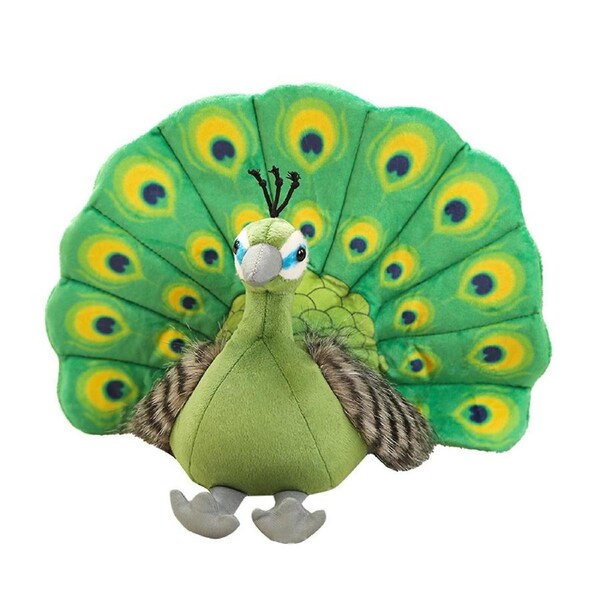 Peacock Stuffed Toy Super Soft Non-Fading Looking Stuffed Animal Toy Simulation Peacock Doll Gift Home Supplies