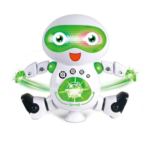 Catzon Smart Dancing Robot with Music & Colorful Flashing Lights Kids Toys-B
