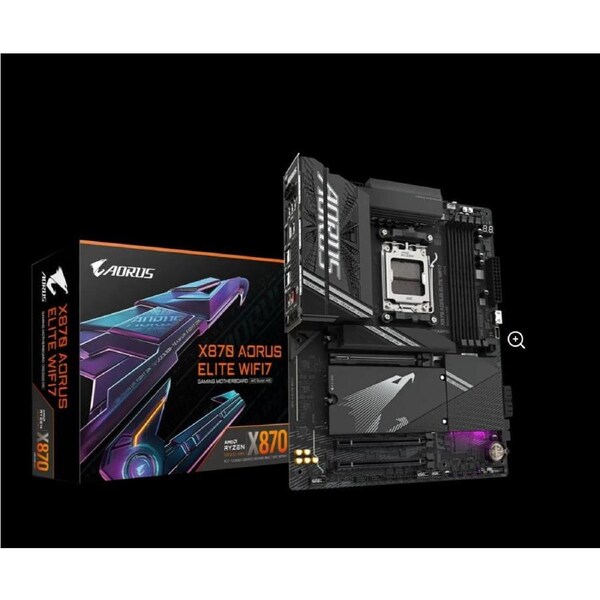 Gigabyte X870 AORUS ELITE WIFI7 AMD AM5 ATX Motherboard 4x DDR5~256GB,3x PCIe x16, 4x M.2, 4x SATA 6, 4x USB 3.2, 4x USB2.0, 2x USB-C,