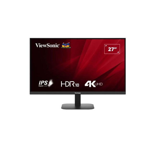 ViewSonic 27' 4K 3840 x 2160 SuperClear IPS, HDR10, 2x HDMI and DP x1, Eye Pro Tech.Seamless, VESA 75, Eco Mode, Joy Key rear, Office Monitor