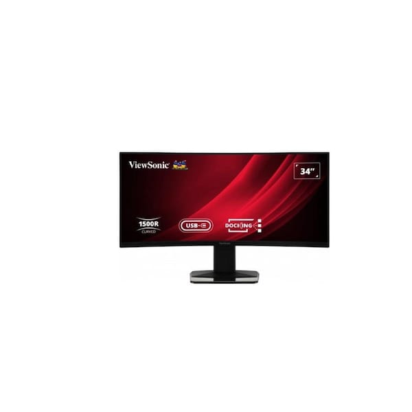 Project - ViewSonic 34' Curved 3440x1440 Business Education USB-C Dock, 90w Charger,Ethernet, FreeSync, Spk, VDisplay, HAS, Superclear VA, Monitor