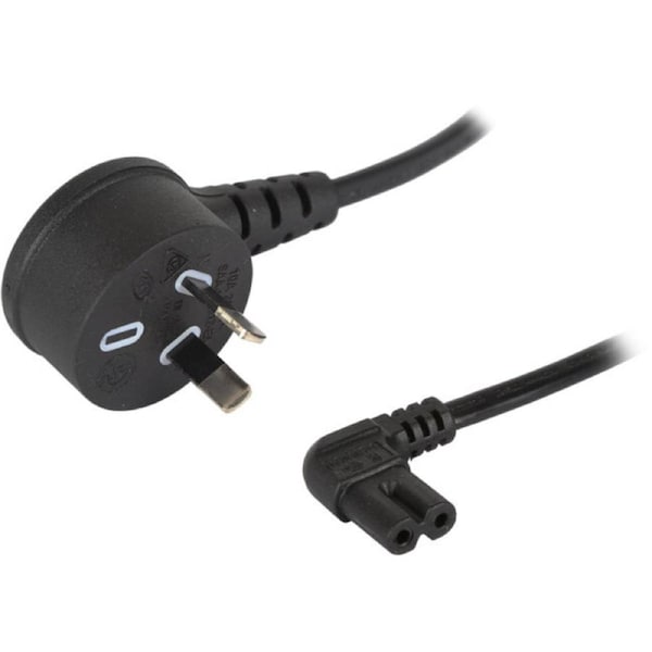DOSS R750ACR 240VAC Mains Figure 8 IEC-C7 Right Angle Both Ends Power Lead 5m