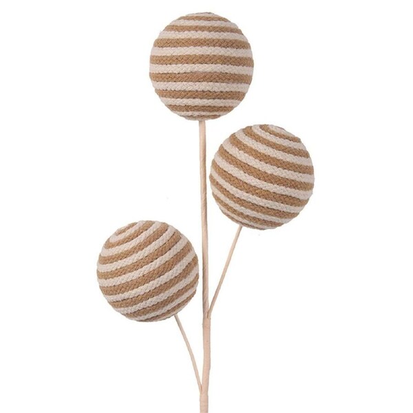 Two Tone Rope Bauble Christmas Tree Pick 50cm