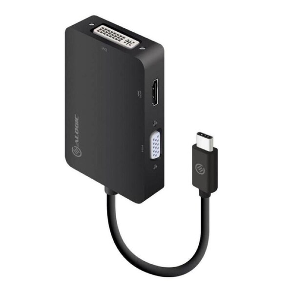 Alogic Premium 3-in-1 USB Type-C to HDMI DVI VGA Adapter