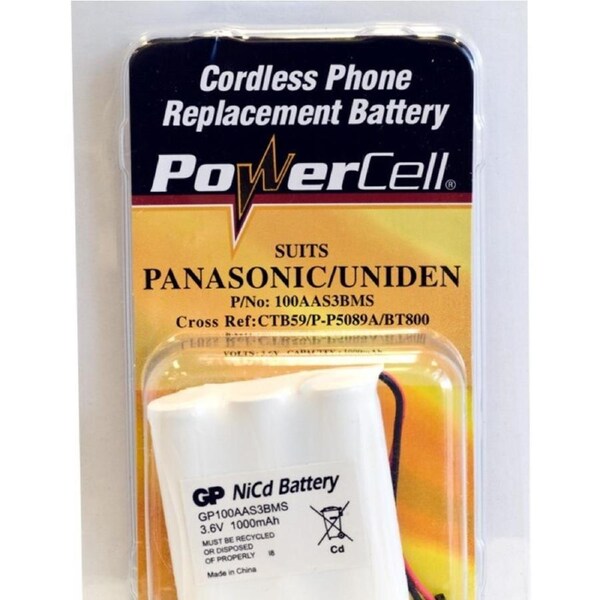 Powercell 100AAS3BMS CTB59 P-P5089A BT800 3.6V Battery suit Uniden Panasonic