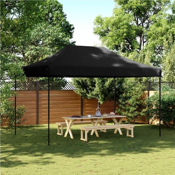 Foldable Party Tent Pop-Up Black 440x292x315 cm vidaXL