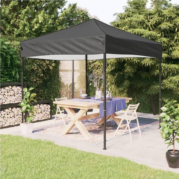 Folding Party Tent Anthracite 3x3 m vidaXL