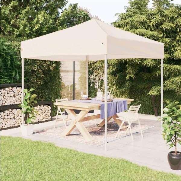 Folding Party Tent Cream 2x2 m vidaXL