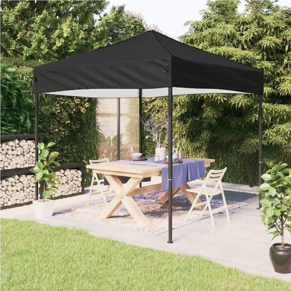 Folding Party Tent Black 3x3 m vidaXL