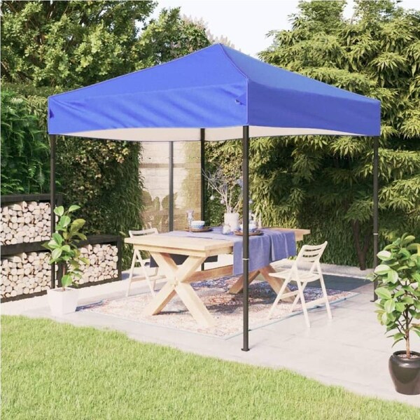 Folding Party Tent Blue 3x3 m vidaXL