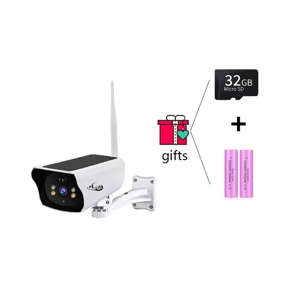 BDI 4G/LTE Solar CCTV Security Camera Package with Battery and 32G SD Card