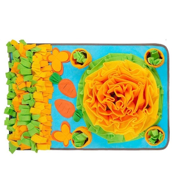 Interactive Pet Sniff Mat Dog Slow Feeder Toy Anti Choke Training Food Bowl Mat
