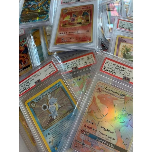 Pokemon One Random PSA Graded and Authenticated Encased Pokemon Card (Perfect for Display)