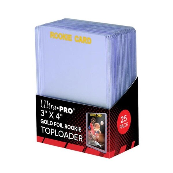 Ultra Pro: 3 X 4 Rookie Gold Toploader 25ct