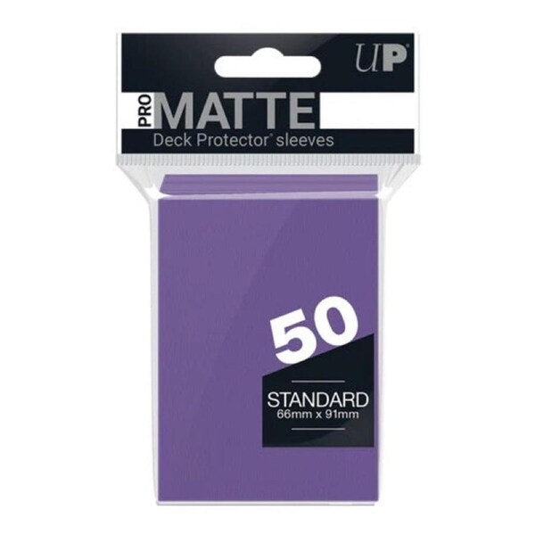 Ultra Pro: PRO-Matte 50ct Standard Deck Protector sleeves: Purple