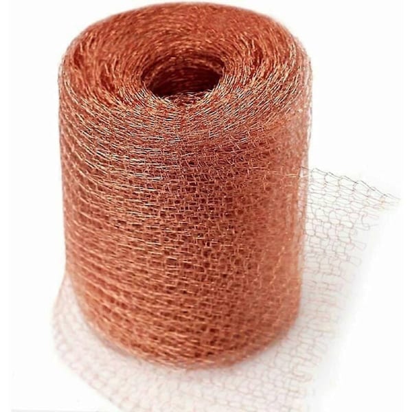 JOYBUY High Quality Anti Rodent Mesh, 100% Copper Anti Slug Snail Mouse Rat Birds Nematodes Ferramol, Knitted Copper Net for Indoors, Garden (6 Meters)