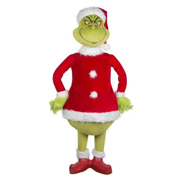 Christmas Grinch Plush Doll Soft Toy Stuffed for Kid Xmas Gift Home Decoration