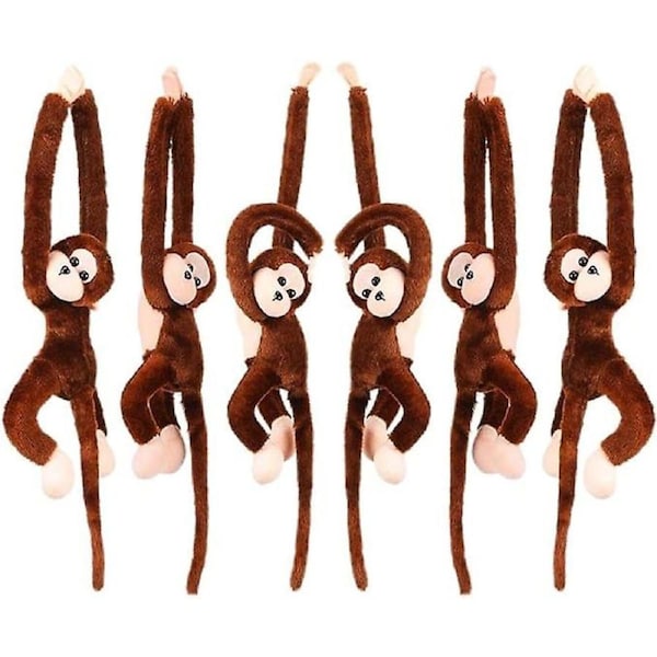 24" Long Arm Monkey Plush Toy - Set Of 6 Stuffed Animal Monkey Cute Home Decor Birthday