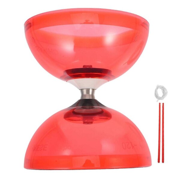 1 Set of Outdoor Diabolo Triple Bearing Diabolo Chinese Juggling Diabolo Toy for Beginners-14.00X12.00X12.00CM