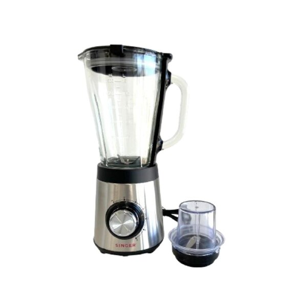 SINGER 1.5 Litre 5-Speed Glass Jar Blender with Pulse Function & Coffee Grinder