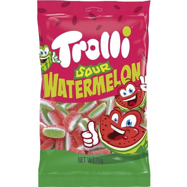 Trolli Sour Watermelon Slices Candy 1kg